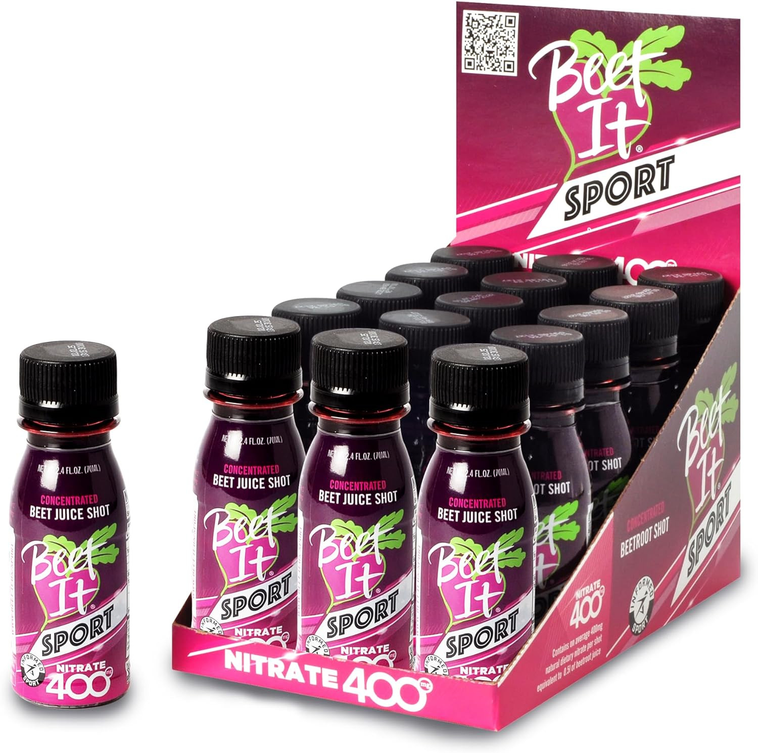 BEET IT Sport Pro Elite 15 Shots Nitrate 400 Non GMO Certified Nitric Oxide Boos