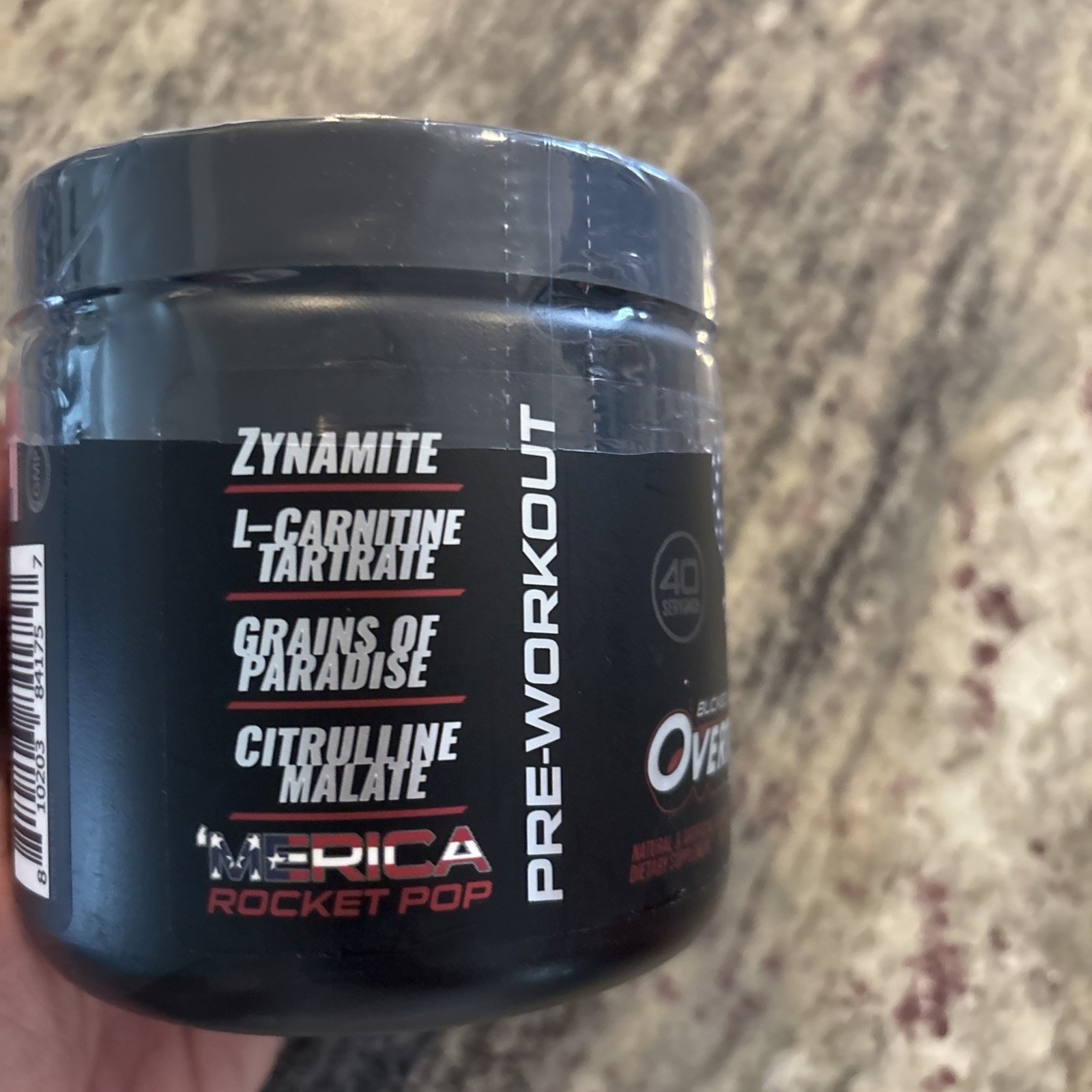 Bucked Up OverTime Rocket Pop Pre-Workout Powder – 40 Servings. Exclusive.