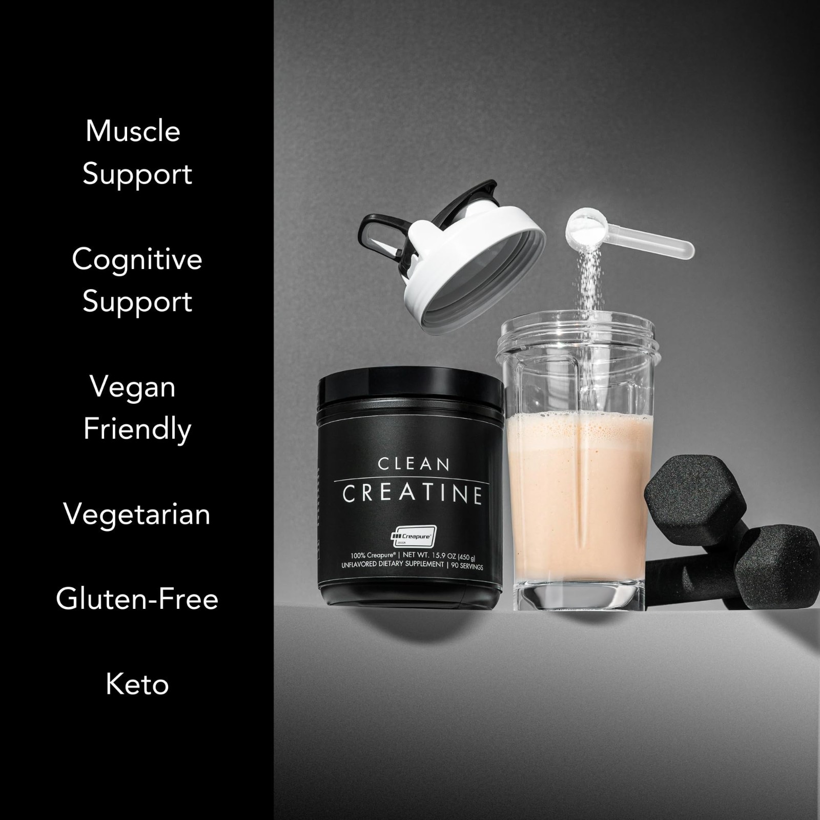 100% Pure Creatine Monohydrate Powder – Muscle Health, Performance & Cognitive B