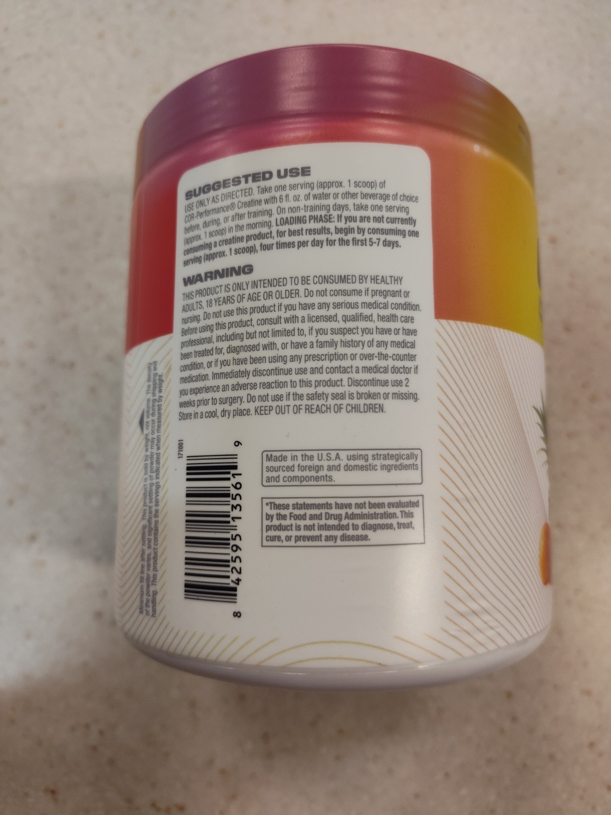 Cellucor Cor-Performance Supplement Powder – Fruit Punch – 11.5oz EXP:03/2027