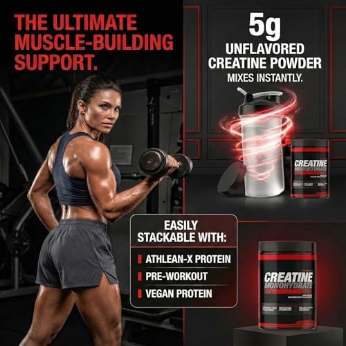 Creatine Monohydrate Powder 90 Servings Muscle Strength Power