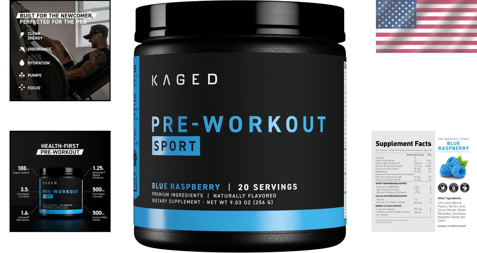 Performance-Enhancing Pre Workout – Blue Razz Flavor with Beta Alanine