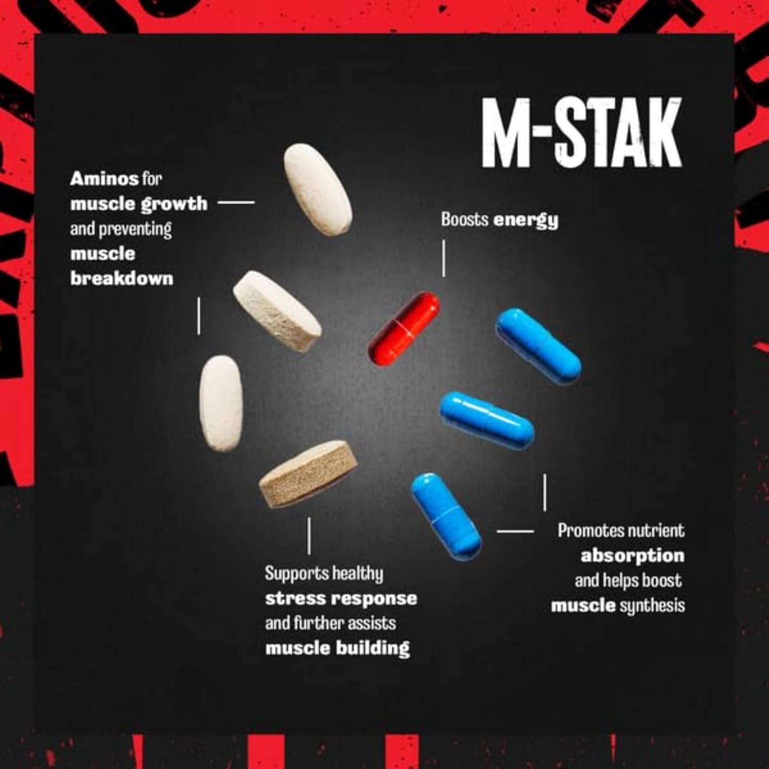 Animal M-Stak – Muscle Builder and Anabolic Mass Gainer Supplement for…