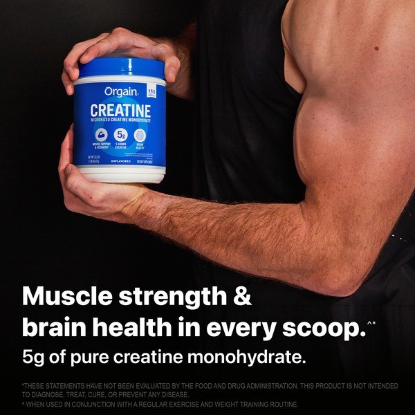 Orgain, Micronized Creatine Monohydrate, Unflavored, 1.48lbs Exp. Date: 05/26/28