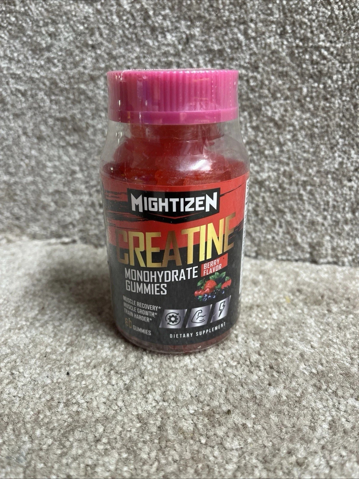 Mightizen Creatine Monohydrate Gummies Qty 60 Exp 2/27 Sealed