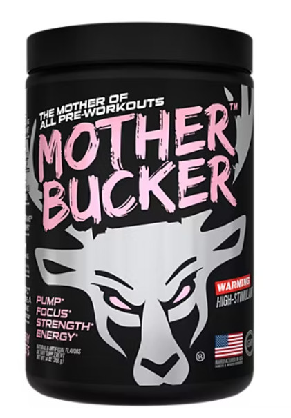Mother bucker pre workout strawberry sunset 20 servings 400mg caffeine
