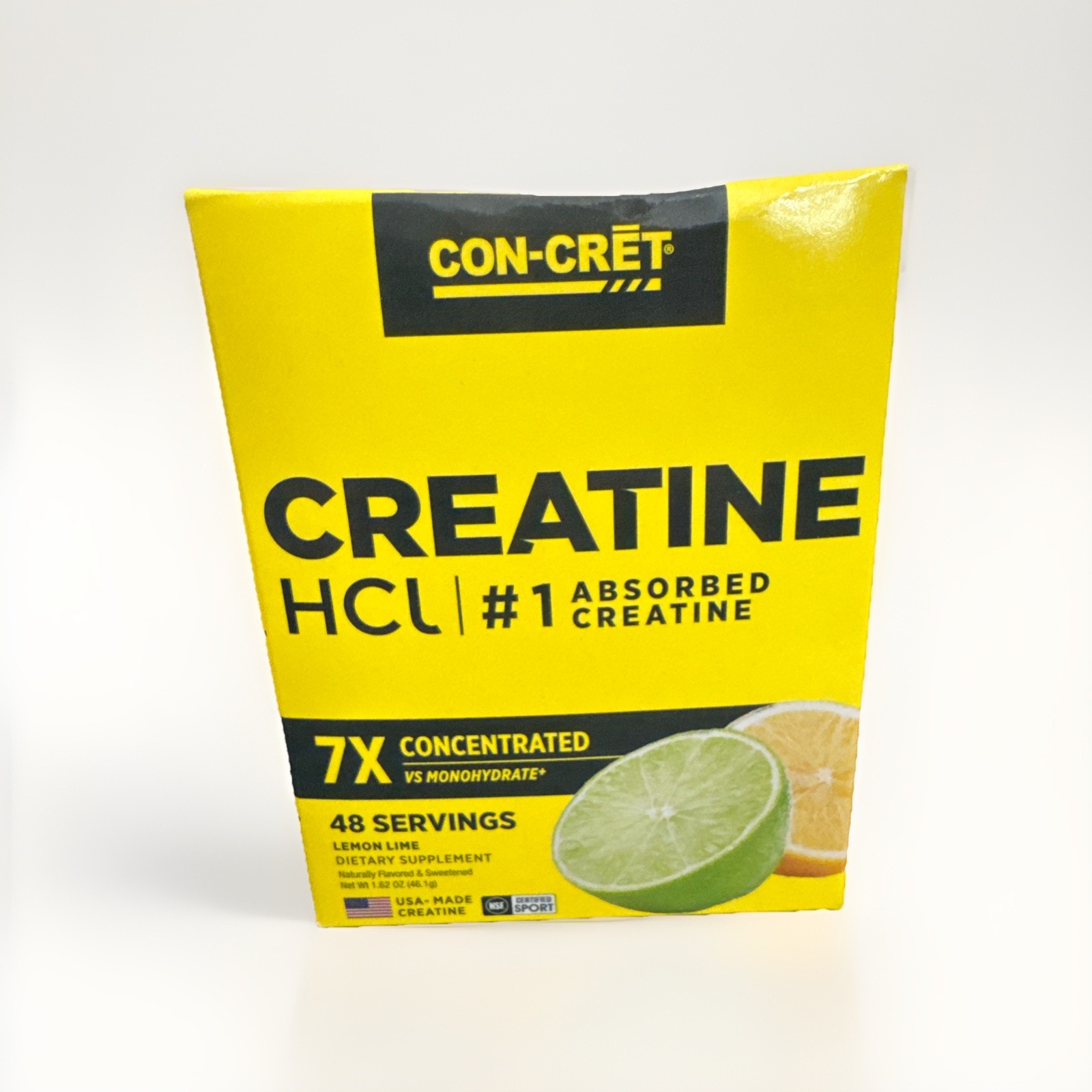 CON-CRĒT® Creatine HCl Powder Concentrate Lemon Lime 4.5 Oz