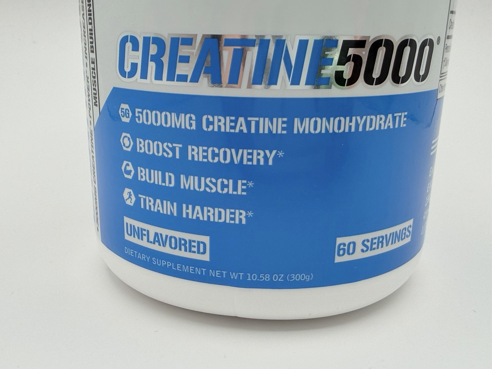 EVLUTION Nutrition Creatine5000 Creatine Monohydrate 60 Servings Unflavored