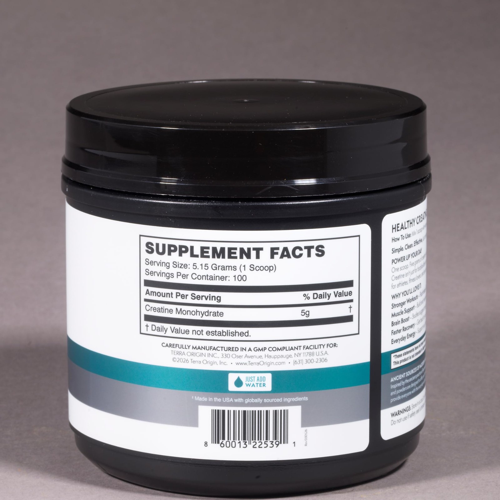 TERRA ORIGIN Creatine Monohydrate 1.14 Lb
