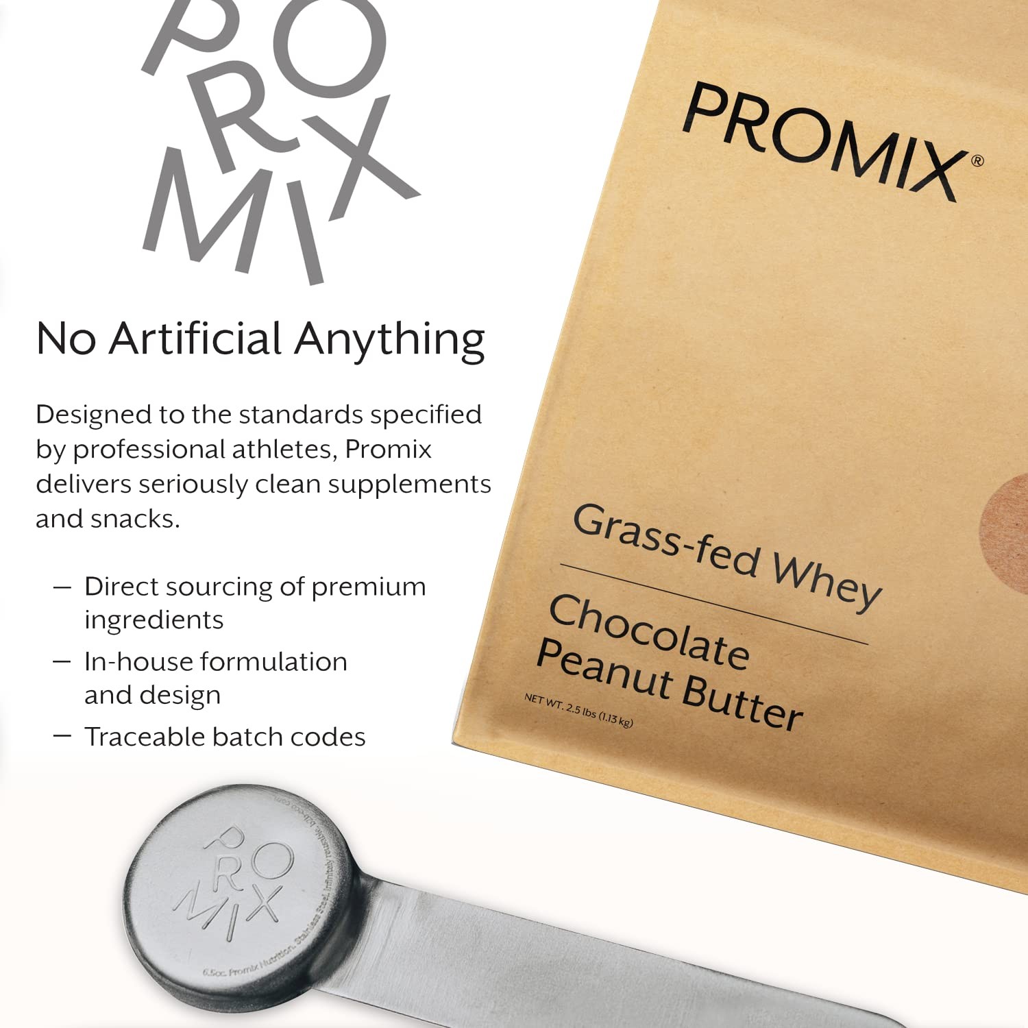 ProMix Nutrition Whey Protein Powder, Chocolate Peanut Butter GrassFed & 100…