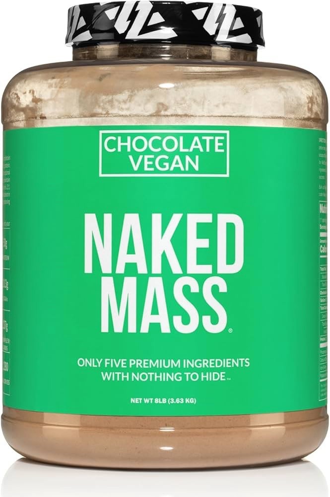 11 Serving Chocolate Vegan Weight Gainer (Free GMO Gluten Soy Dairy) 8Lb Bulk