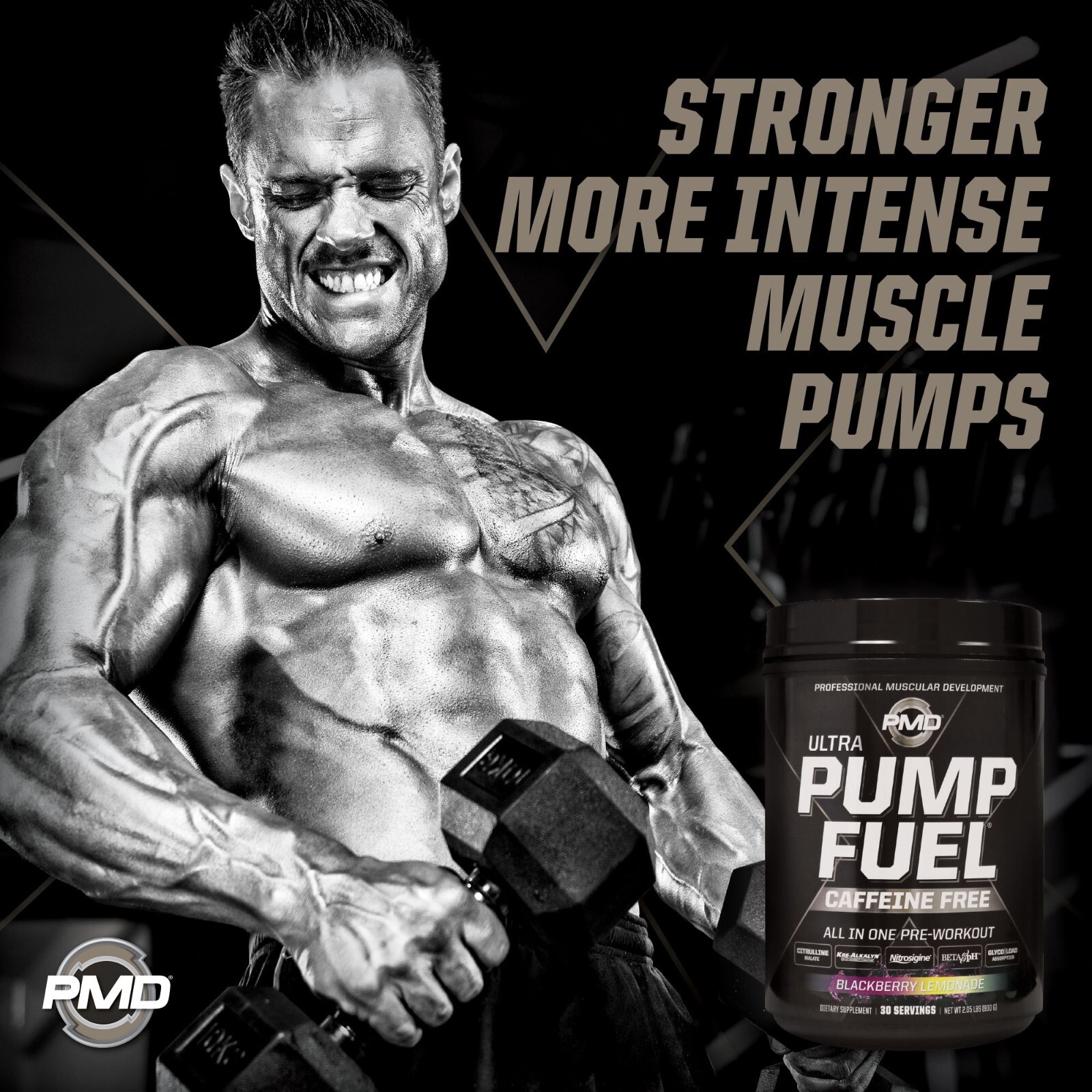 PMD SPORTS PUMP FUEL ULTRA – CAFFEINE FREE – BLACKBERRY LEMONADE (30 servings)