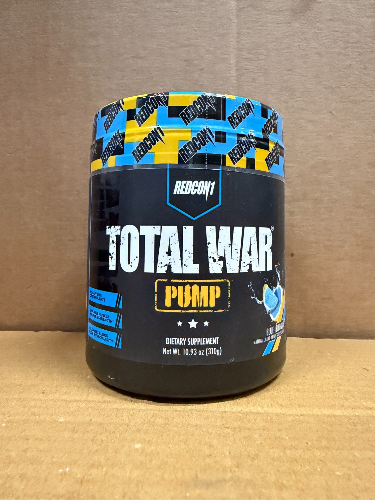 REDCON1 TOTAL WAR PUMP Blue Lemonade Stim Free Pre-Workout 30 Serv 2027 EXP