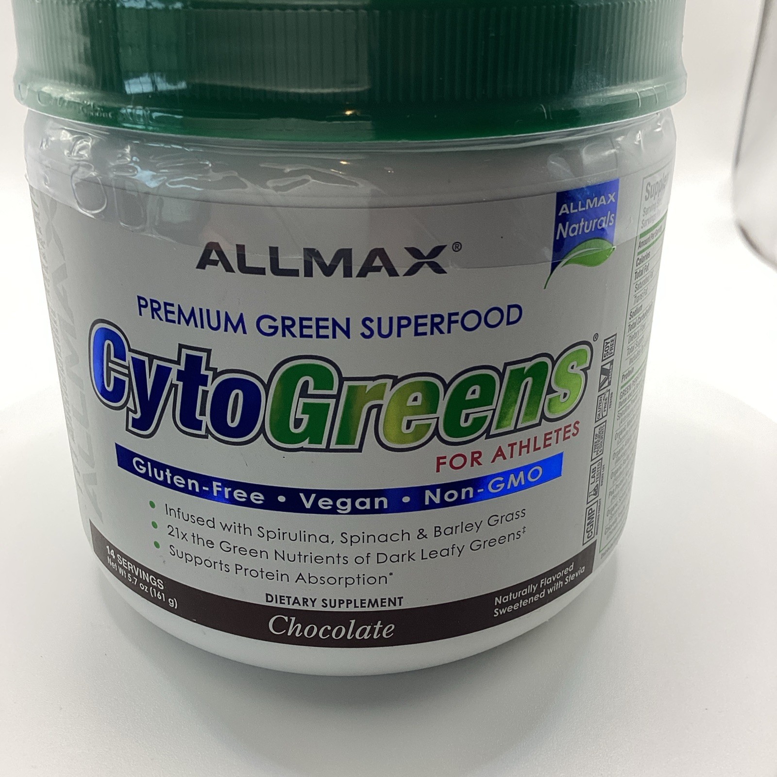 CYTOGREENS Allmax CytoGreens Super Green Powder 14 Servings Chocolate 11/26