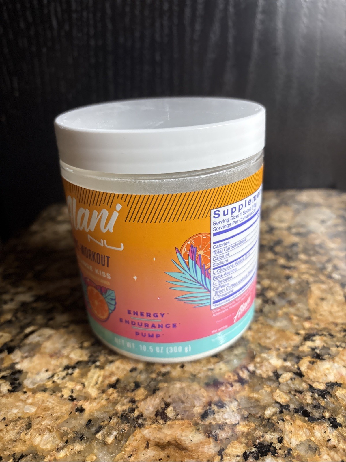 Alani Nu Pre Workout Powder Orange KISS 30 Servings 07/27