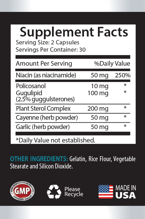 Lower Cholesterol – NEW CHOLESTEROL RELIEF FORMULA – lowers LDL – 1 Bottle