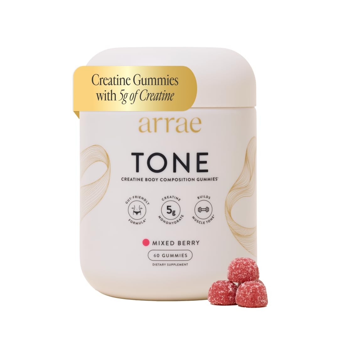 Tone Gummies – Creatine Monohydrate for Women – Support Lean Muscle, Strength…