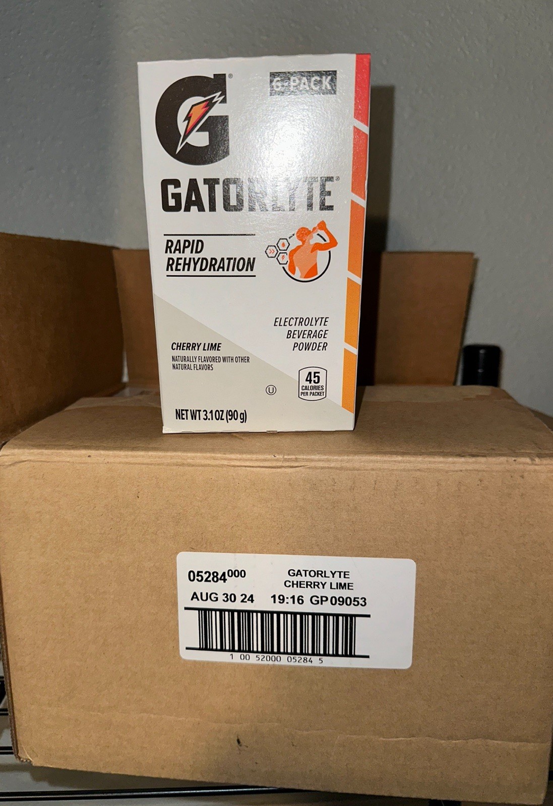 Gatorlyte Rapid Rehydration Electrolyte Powder CHERRY LIME- 48 Packets 8/2024
