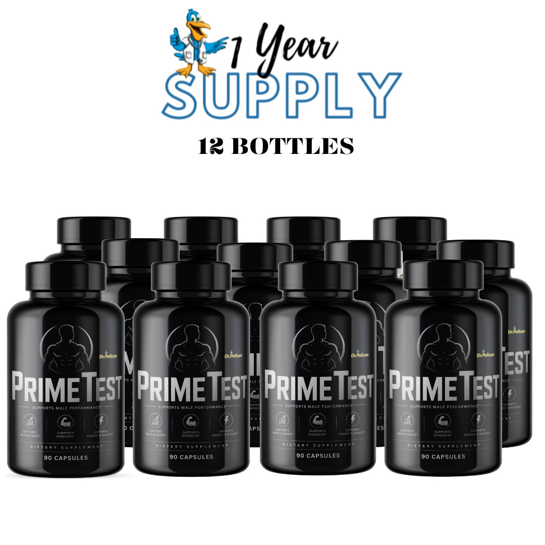 PrimeTest- Bodybuilding & Men’s Health Support- 12 Bottles- 1080 Capsules