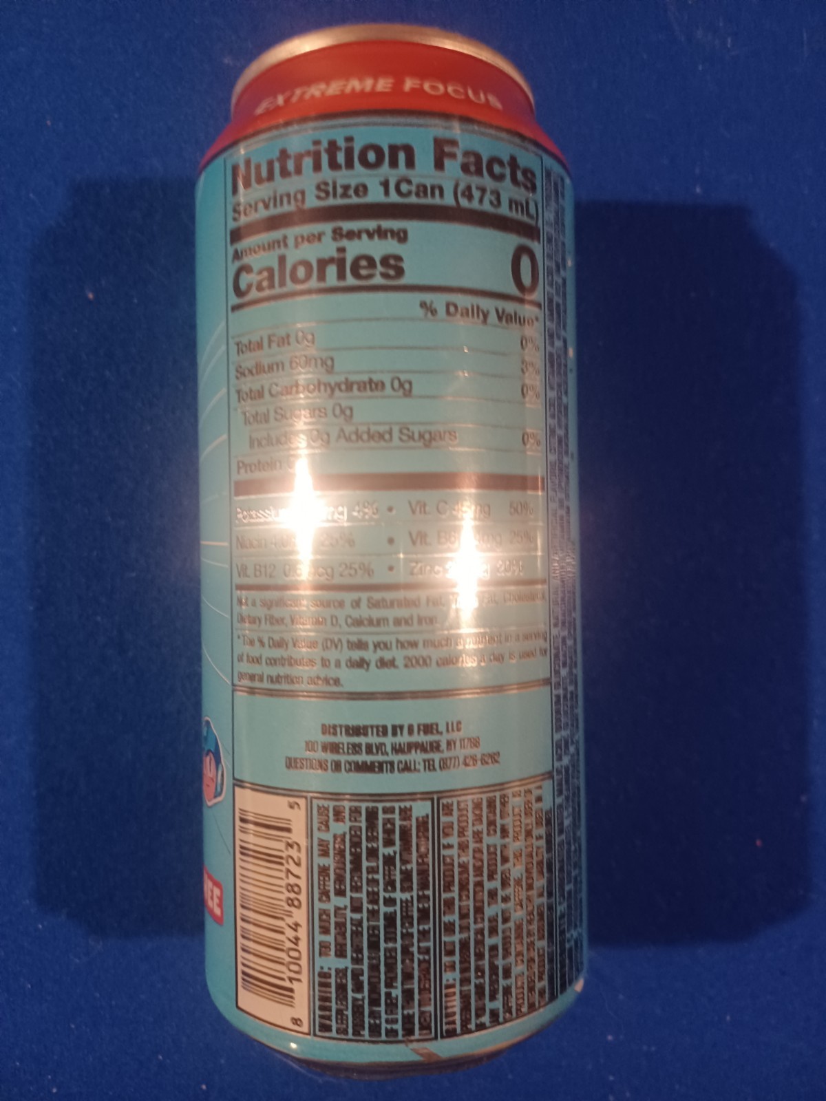 G-Fuel Mega Man Energy Drink Full 16 Fl Oz Blue Bomber Slushee Flavor- NEW