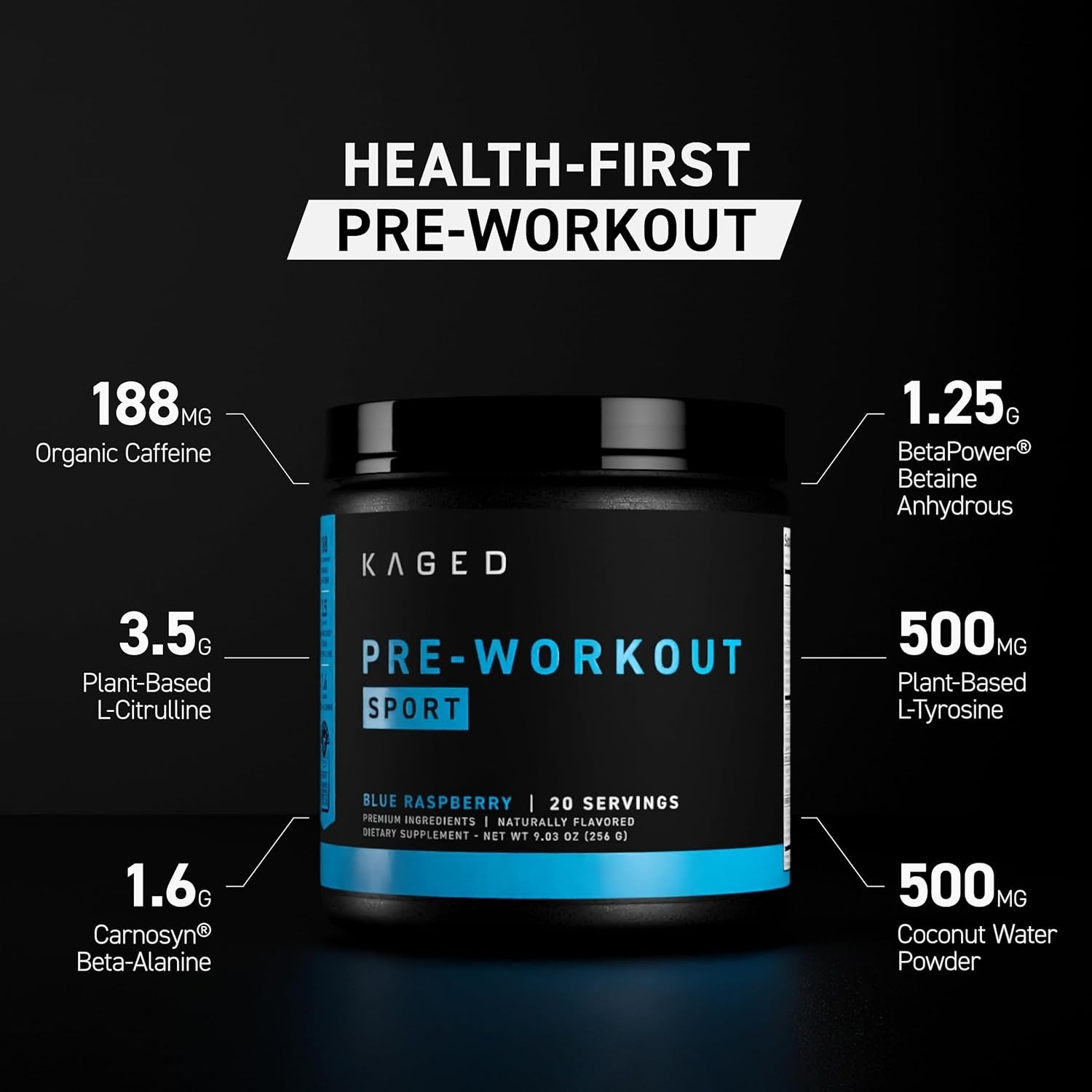 Sport Certified Pre Workout Powder for Men & Women – Plant-Based Energy Support