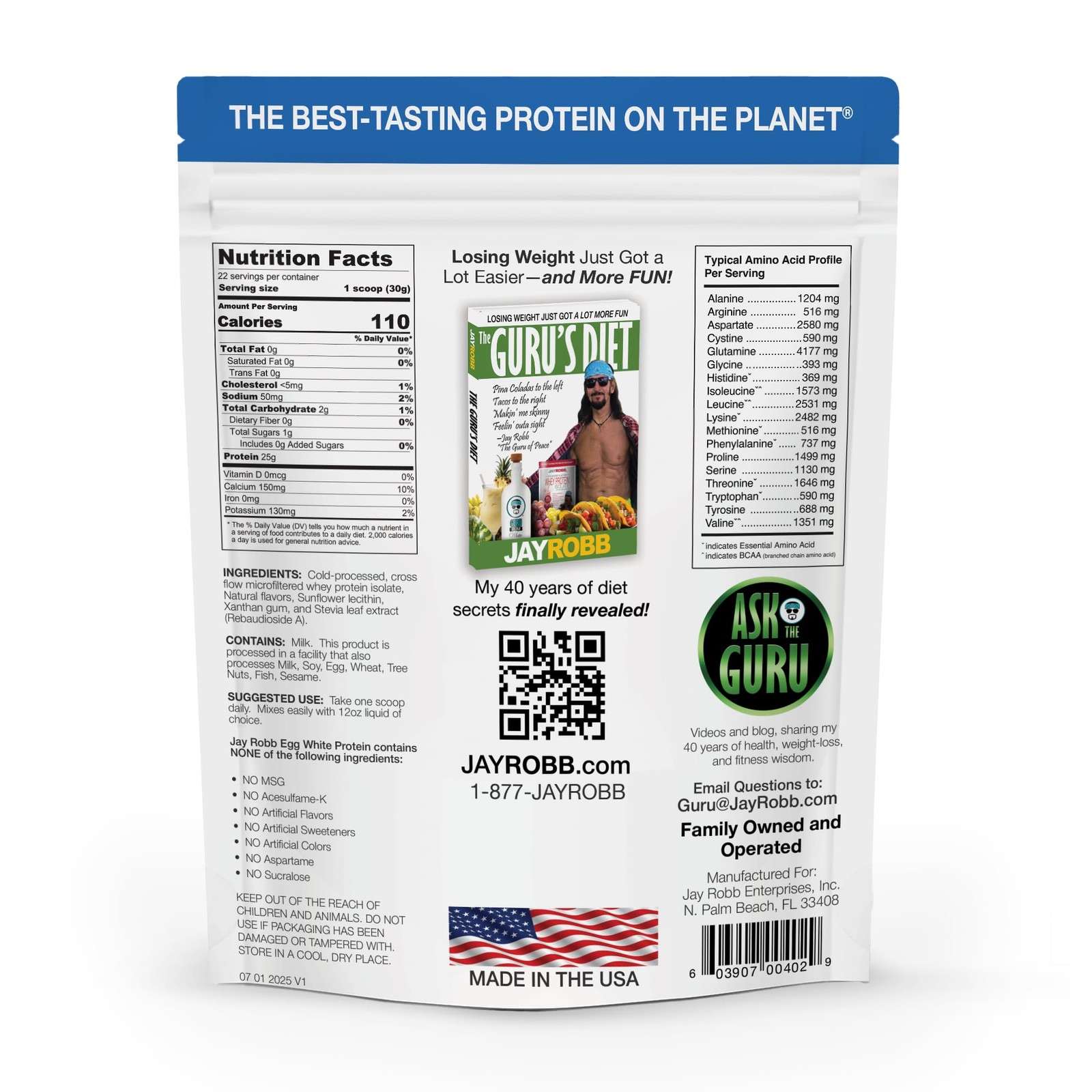 JAYROBB Whey Protein 1.5 Pound Vanilla