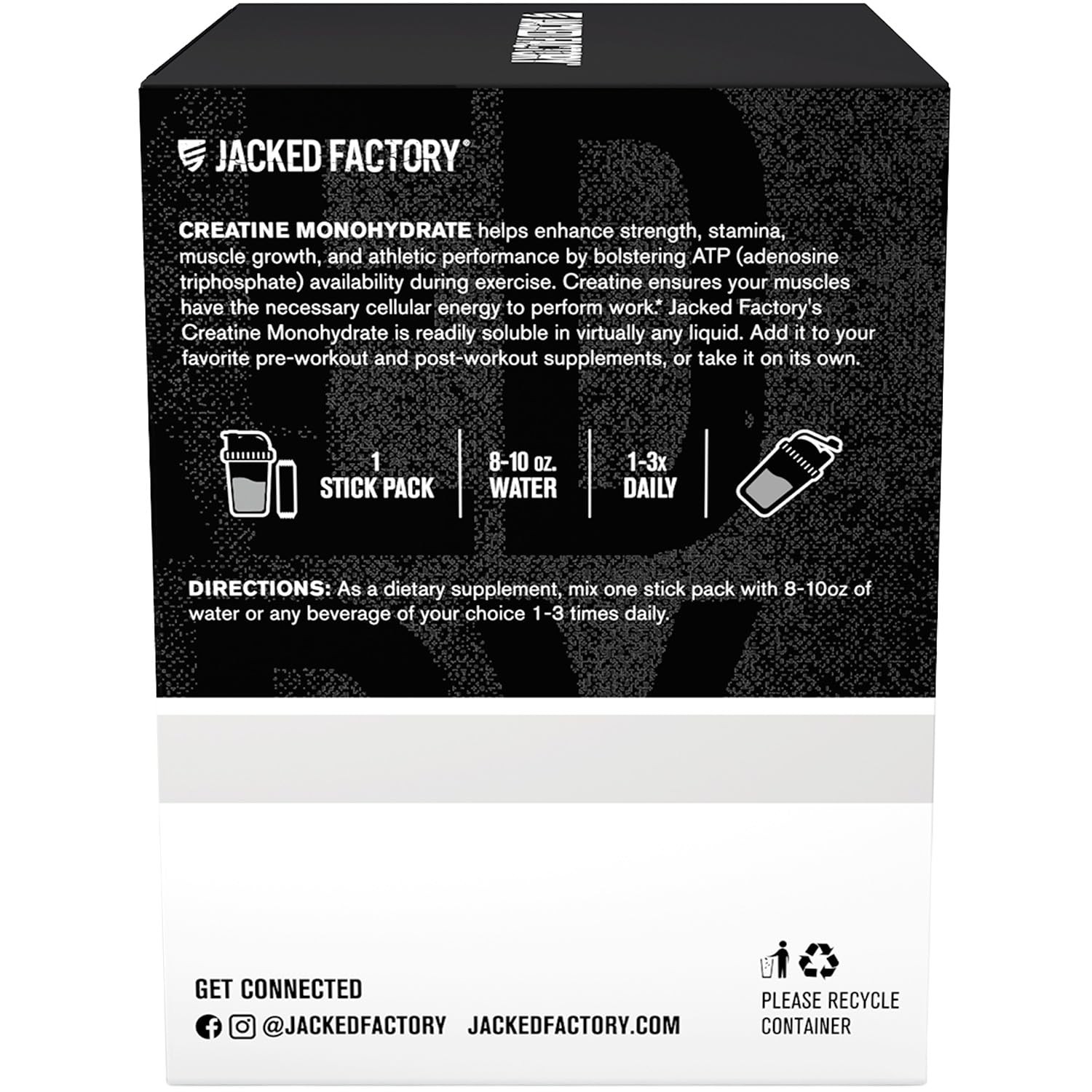 Creatine Monohydrate Stick Packs 150g – 5g Daily Creatine Supplement for Men …
