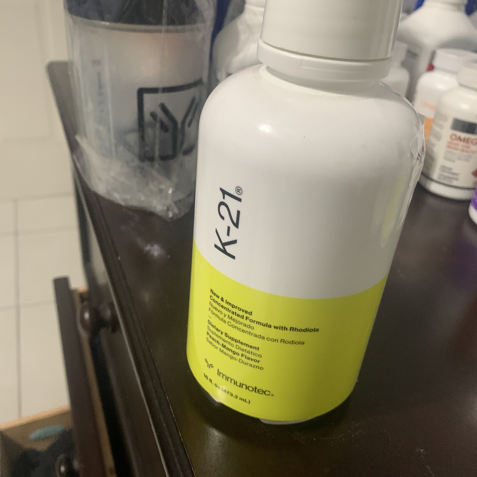 NEW & IMPROVED K-21 by IMMUNOTEC 16 fl.oz. BOTTLE.