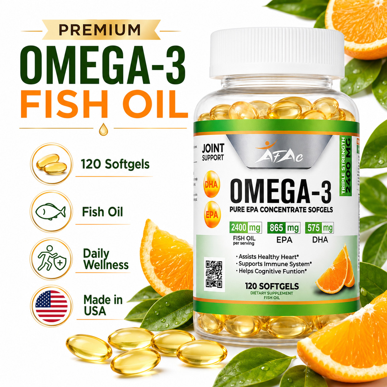 OMEGA 3 FISH OIL 1.000 MG ALFA 100 CAPSULES Omega3