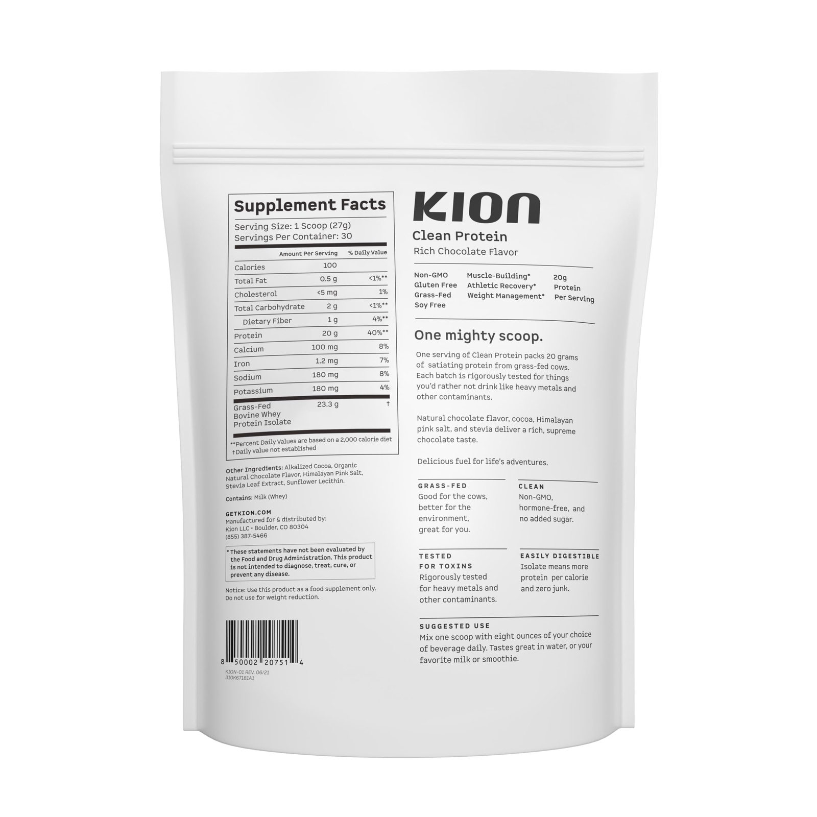 Kion Clean Protein | Grass-Fed & Pasture-Raised Whey Isolate Protein Powder |…