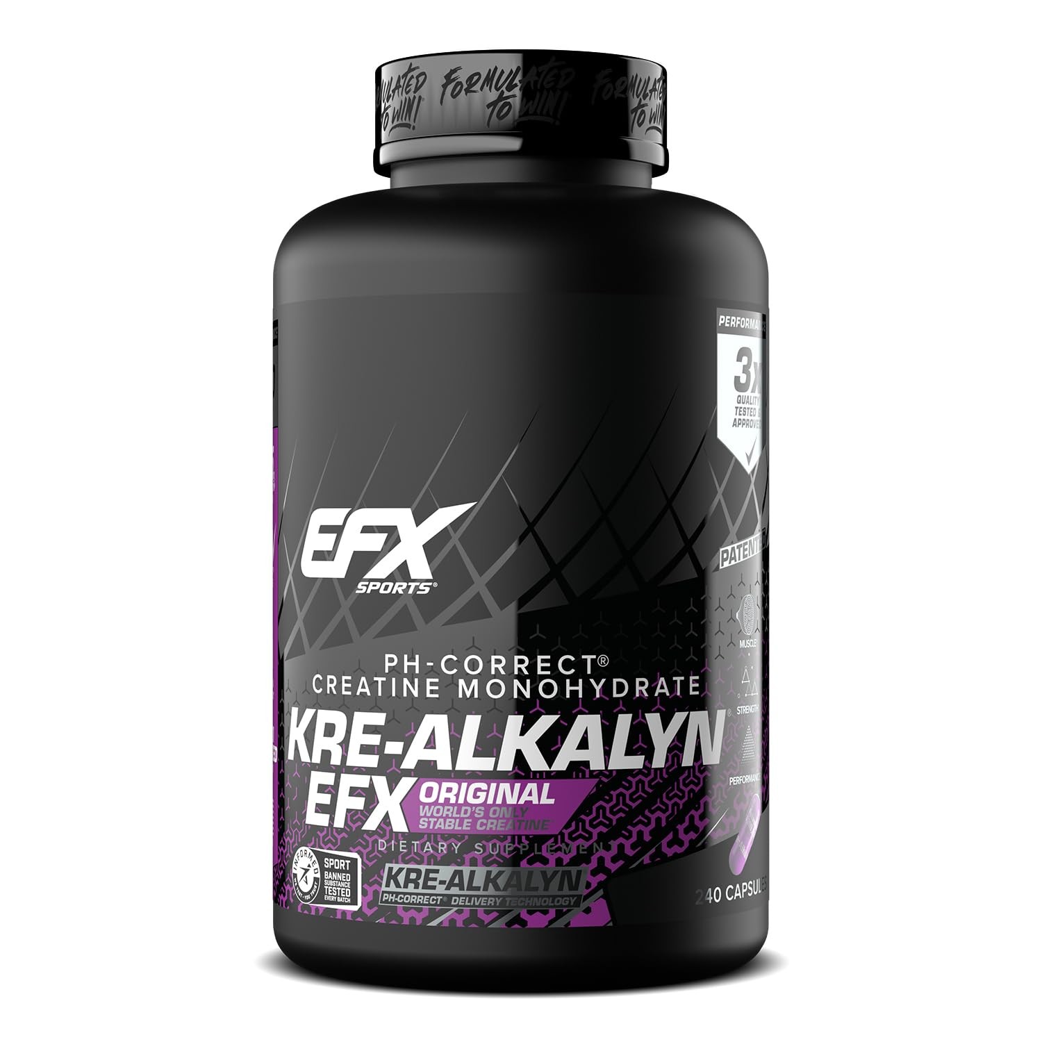 Kre-Alkalyn EFX | pH Correct Creatine Monohydrate Pill Supplement | Strength,…