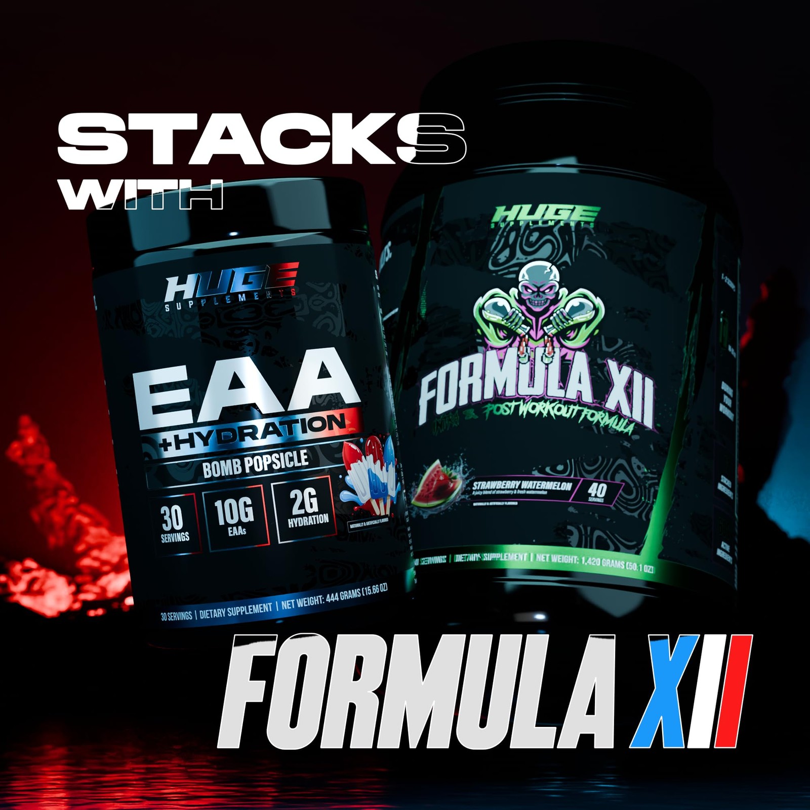 Huge EAA + Hydration, Essential Amino Acids Powder, EAAs & BCAAs, Intra & Pos…