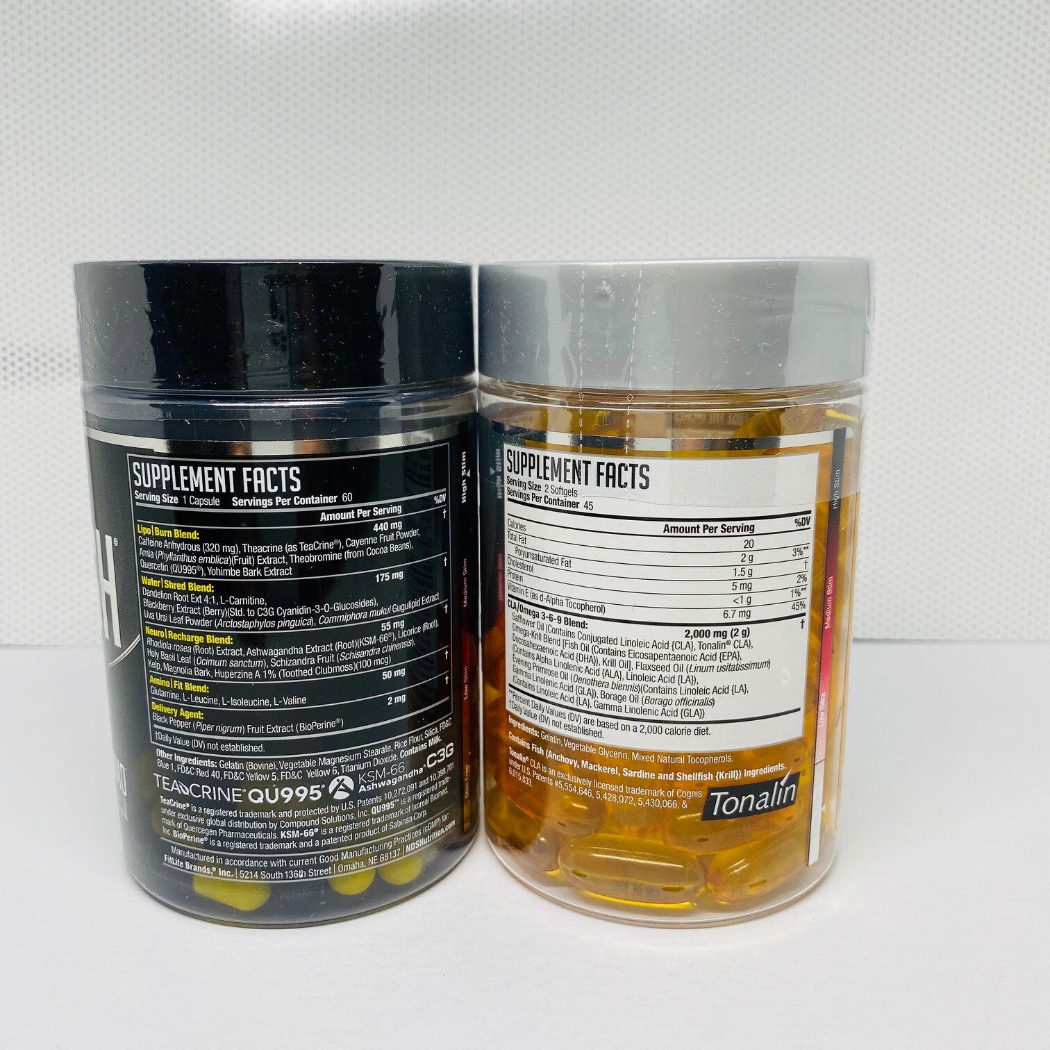 Nds Nutrition Dual Impact Stack Liporush 60 Cap & Censor 90 Sgel Free Ship 08/25