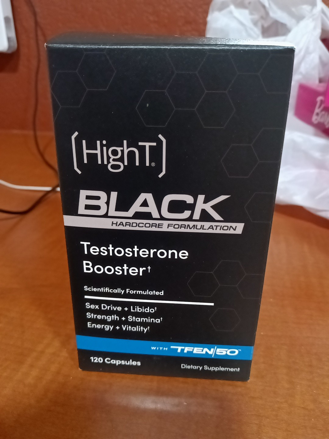 High-T Black Testosterone Booster Supplement 120 Capsules