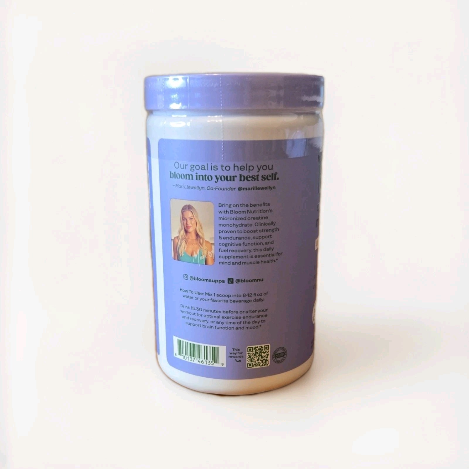 Bloom Nutrition Creatine Monohydrate Powder-unflavored-Micronized Creatine 02/27
