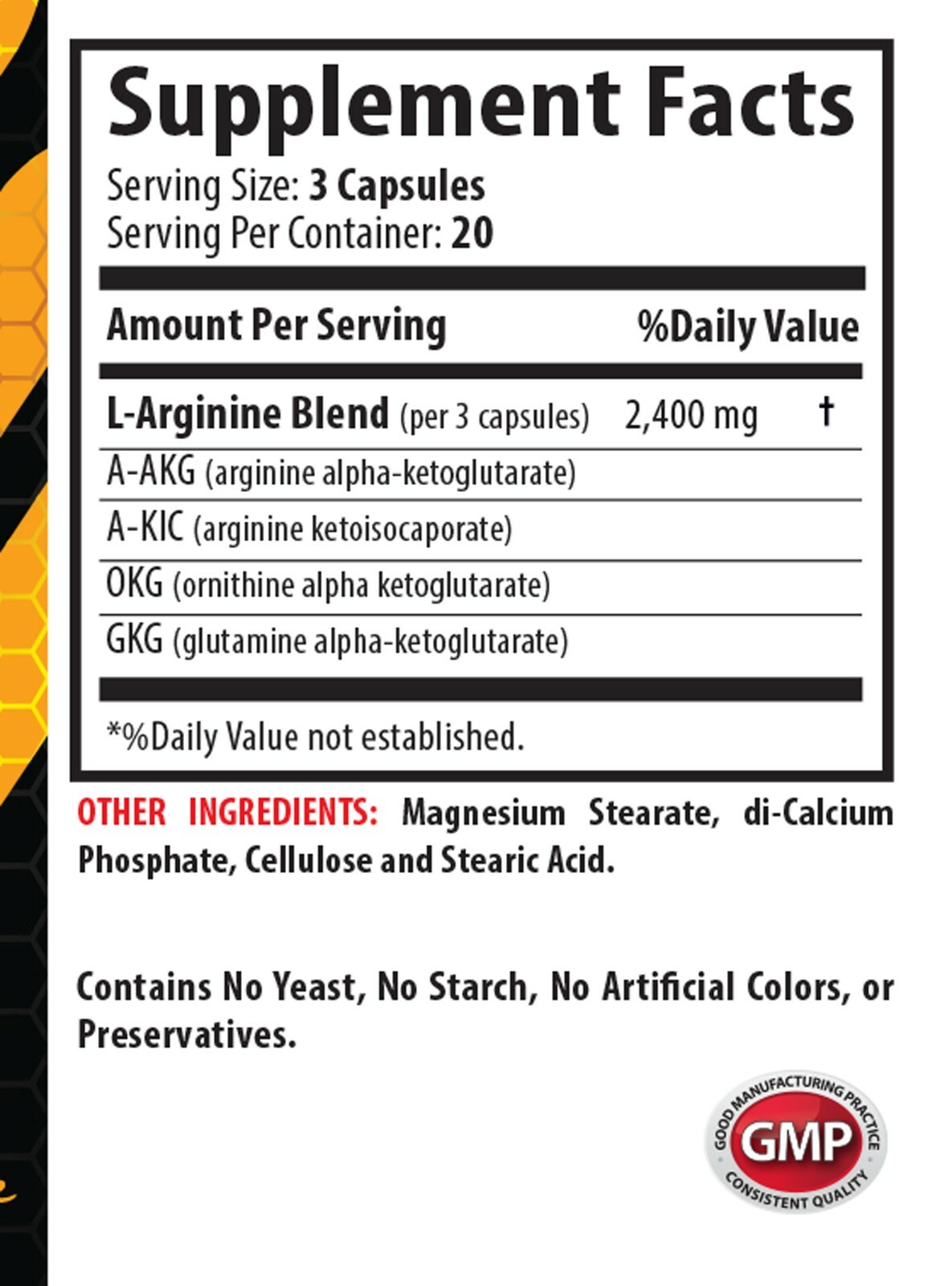 nitric oxide supplement – NITRIC OXIDE 2400 – brain supplement – 2 Bottles