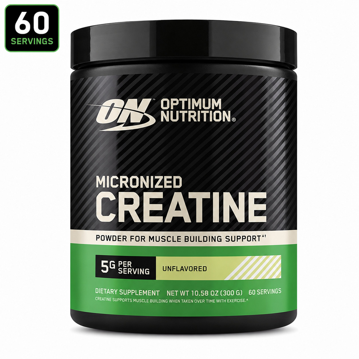 Optimum Nutrition Micronized Creatine Monohydrate Powder 60 Servings 5g