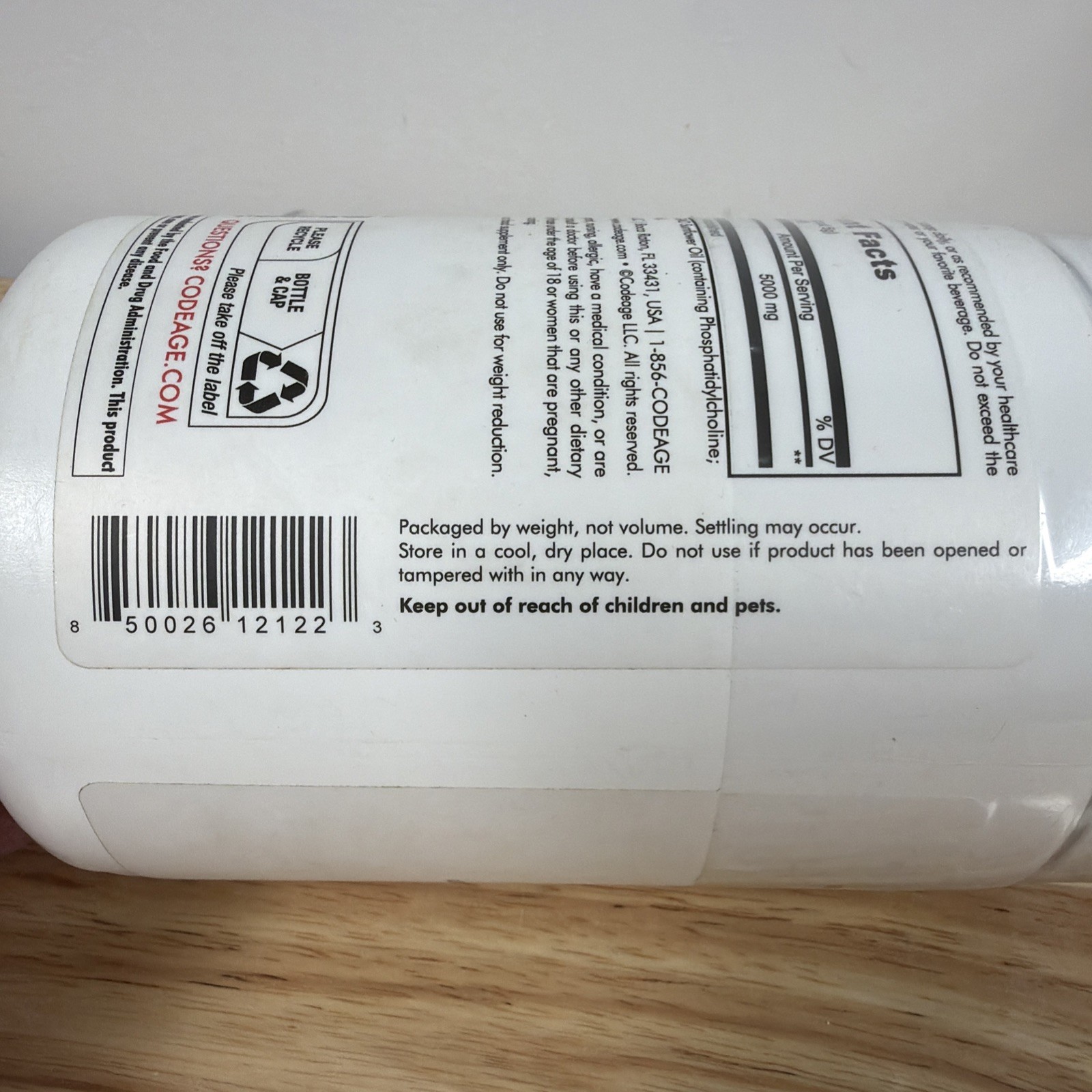 Codeage – Centurion – Liposomal Creatine Powder, Unflavored, 1 lb (455 g)
