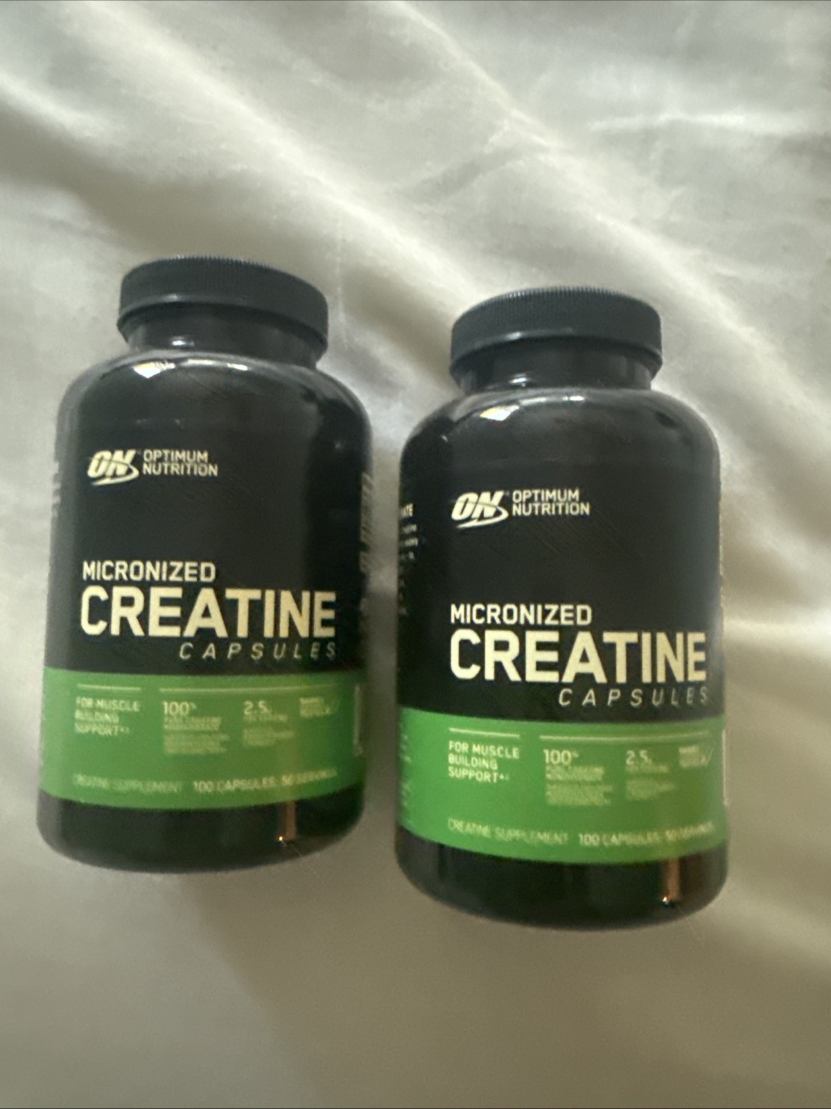 Optimum Creatine 2500, 2.5g Monohydrate Muscle Strength, 100 Capsules. 2 Bottles