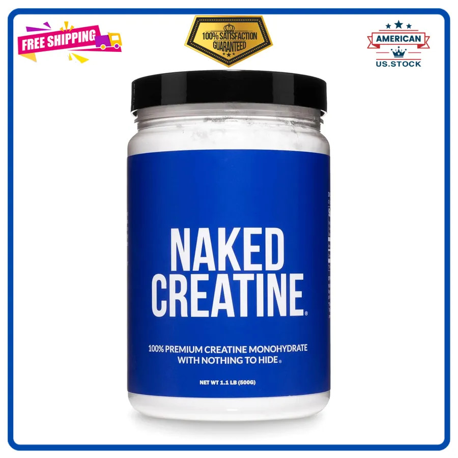 Naked Nutrition Pure Micronized Creatine Monohydrate Powder 500g 100 Servings