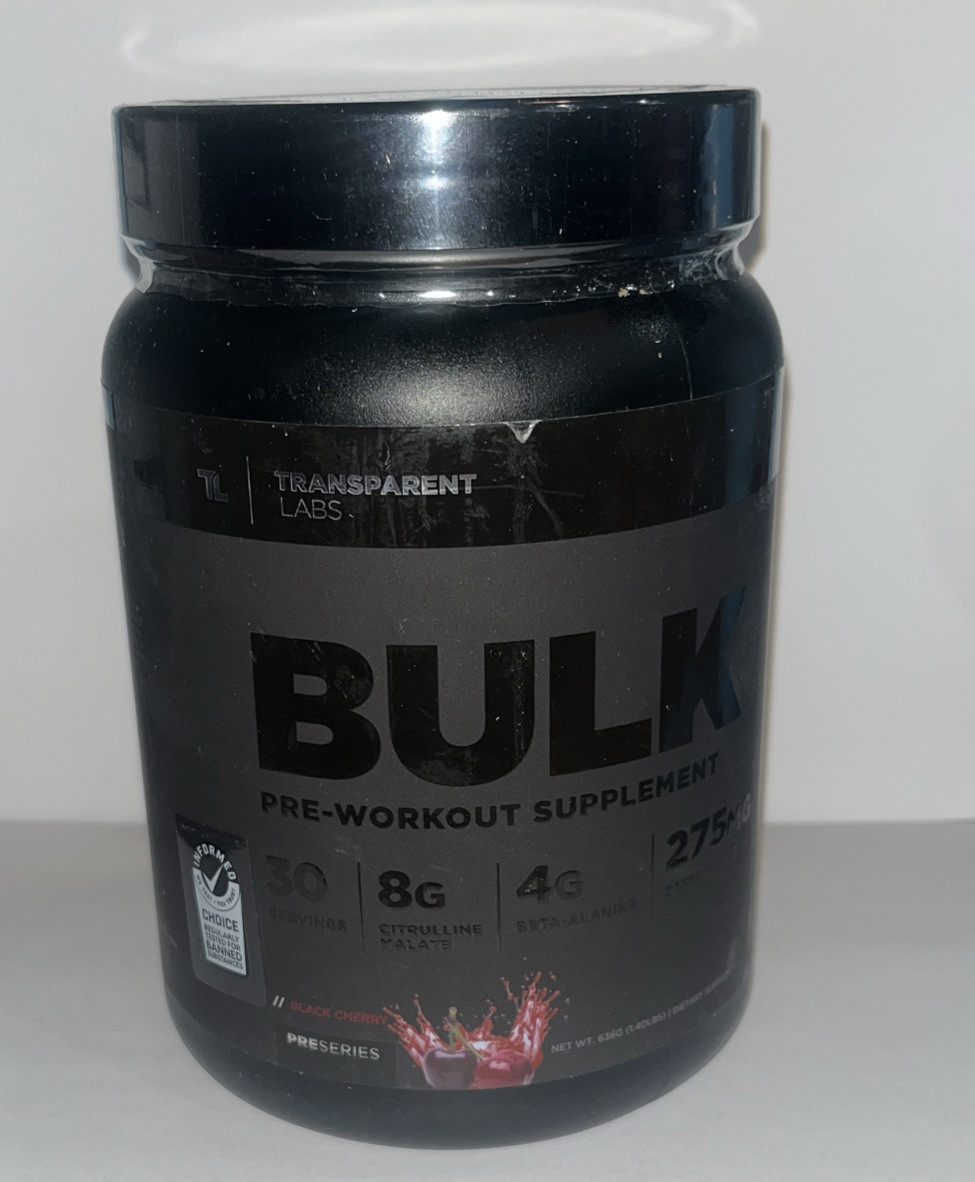 Clinically Dosed Sugar-Free Pre-Workout with Beta Alanine – Black Cherry Flavor