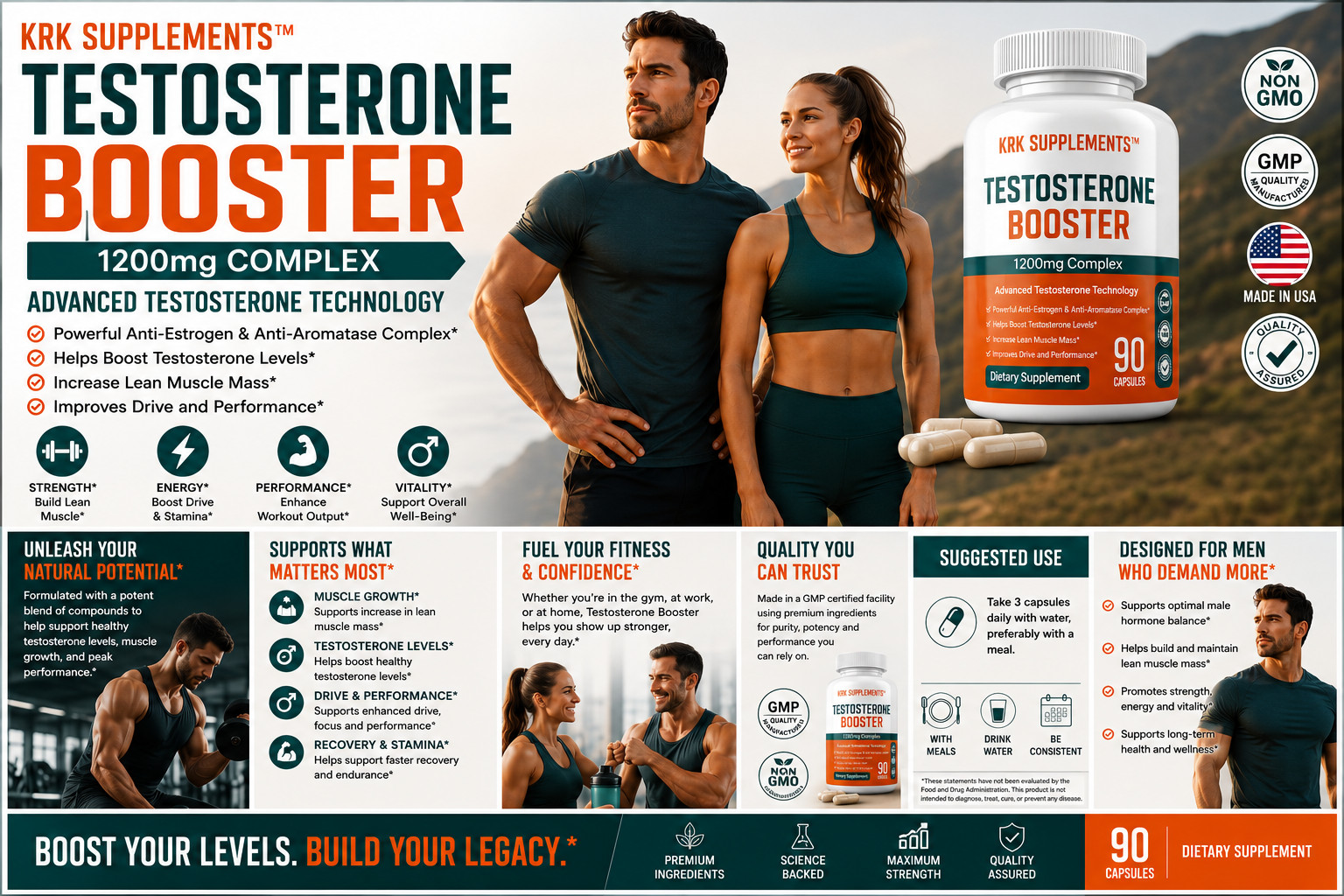 3 btl Testosterone Booster Chrysin Low Test Boost Natural Tribulus Terrestris