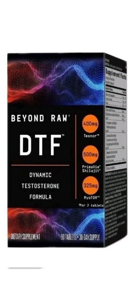 GNC Beyond Raw DTF Dynamic Testostereone Formula Pair W/ Creatine LIT V2 Vitamin