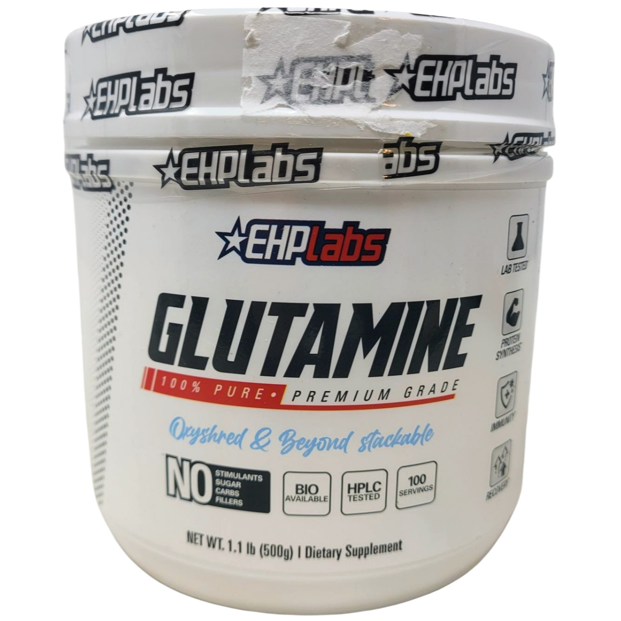 EHP Labs L Glutamine Powder Amino Acids Premium – Workout Recovery Immune NEW