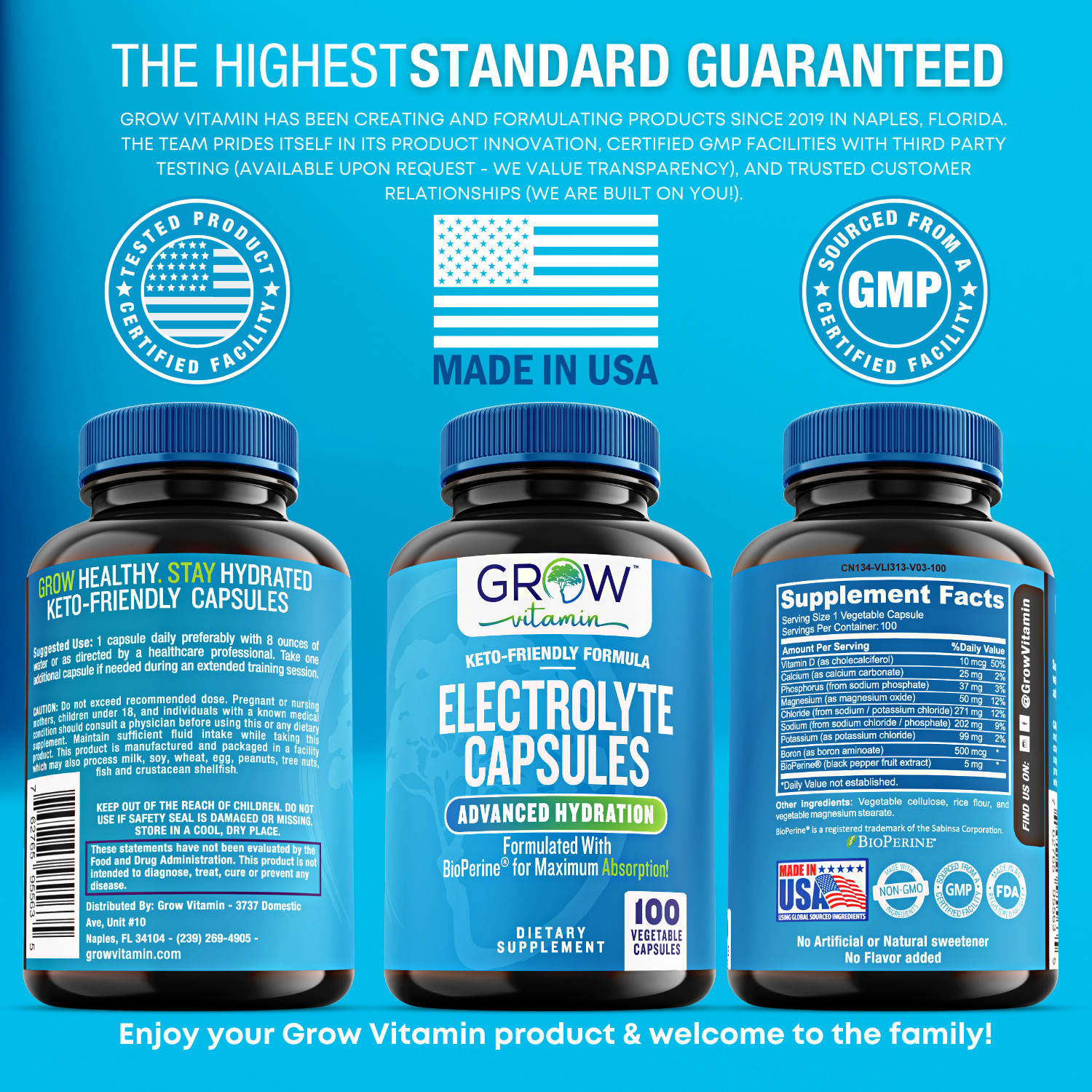 Premium Electrolyte Capsules – Electrolytes for Keto, Performance & Recovery