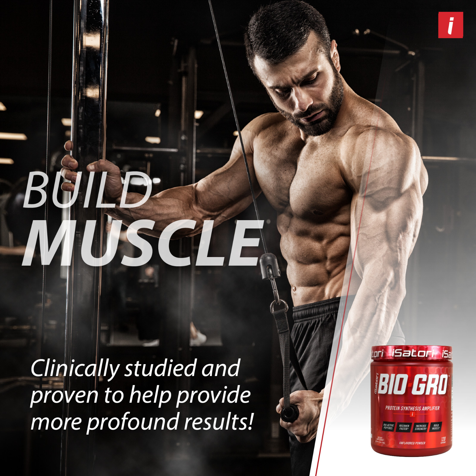 BIO-GRO Protein Muscle, Strength & Recovery – Unflavored / 120 Servings
