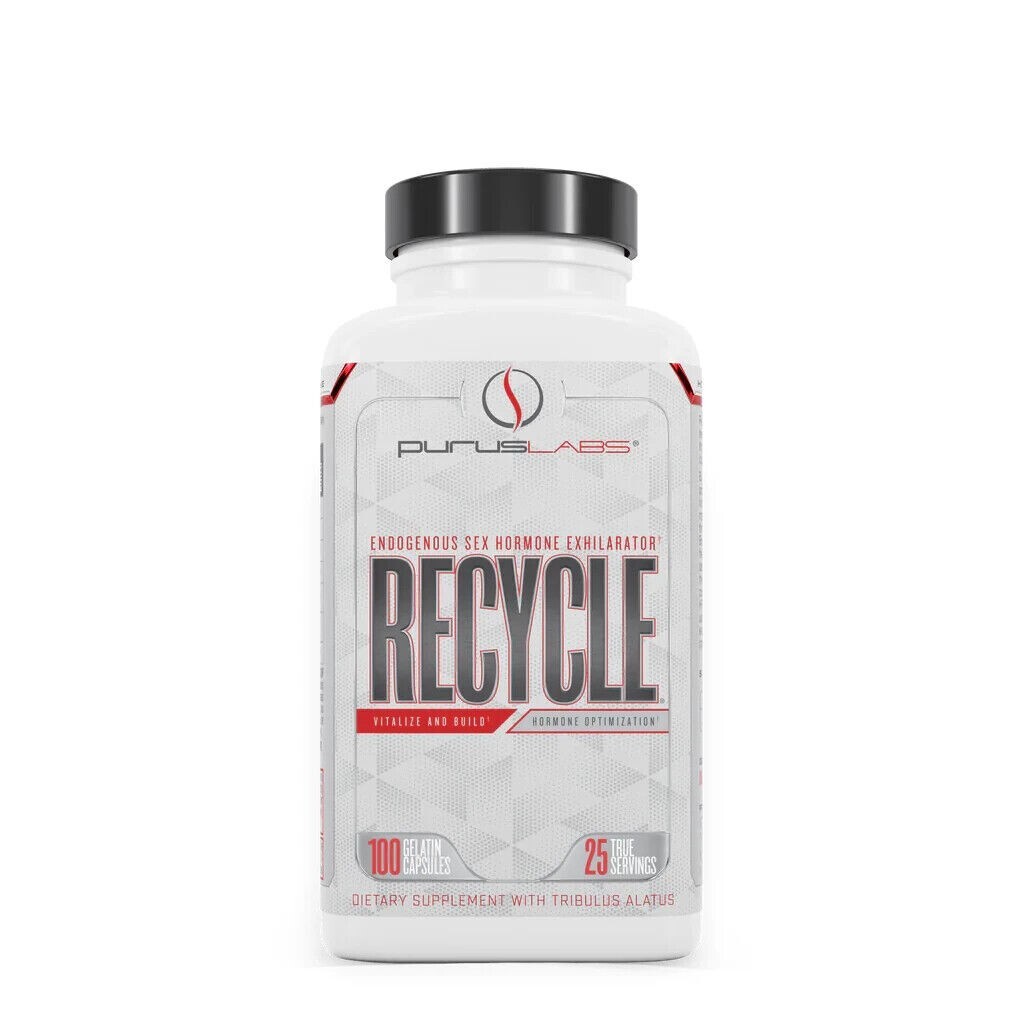 Purus Labs Recycle Natural Testosterone Lean Muscle Booster 100 Capsules New