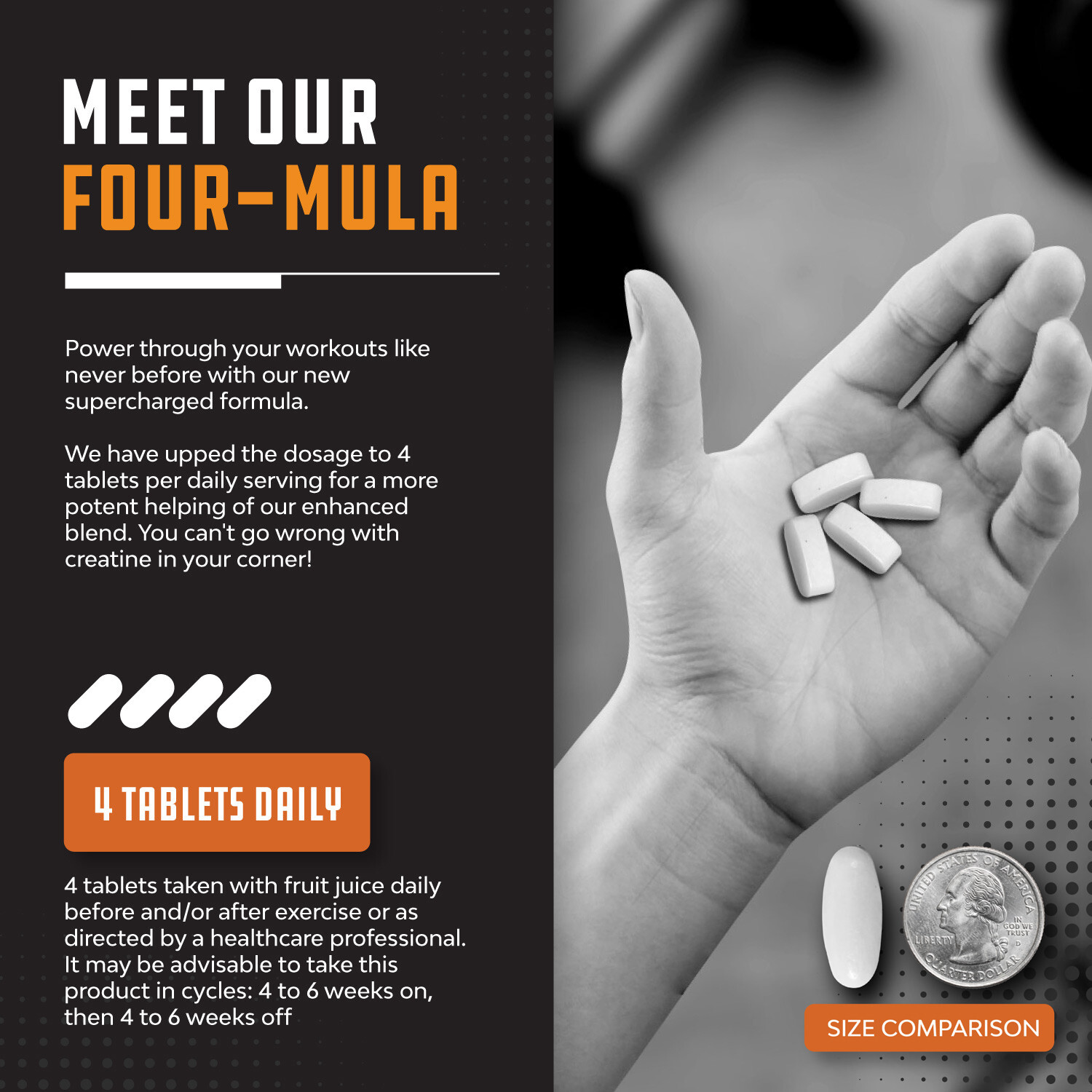 High Strength Tri Phase Creatine Pills – Muscle Mass Gainer and Muscle Recovery