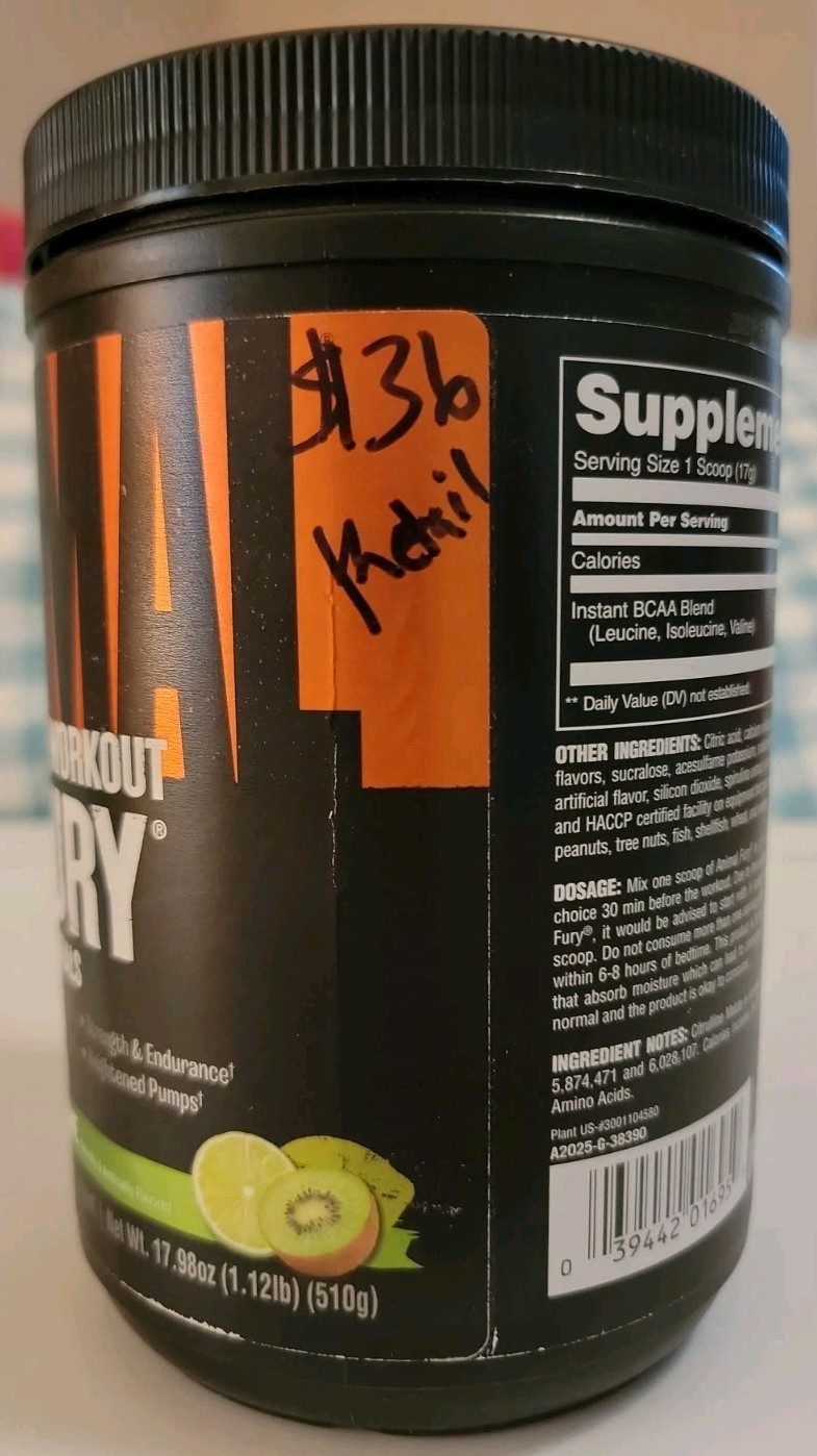 Universal Nutrition Animal Fury Kiwi Lime 30 Servings Pre-Workout Stack