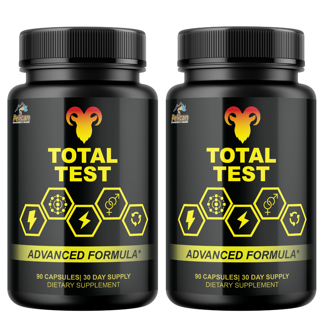 Total Test- Bodybuilding & Men’s Health Support- 2 Bottles- 180 Capsules